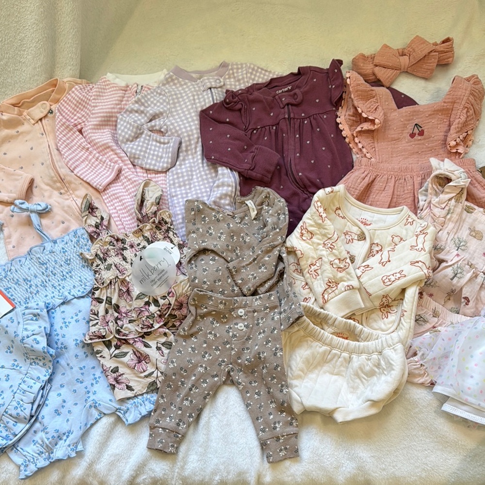 Baby Girl Outfits - Quincy Mae, Rabbit+Bear, French Connection, Carters